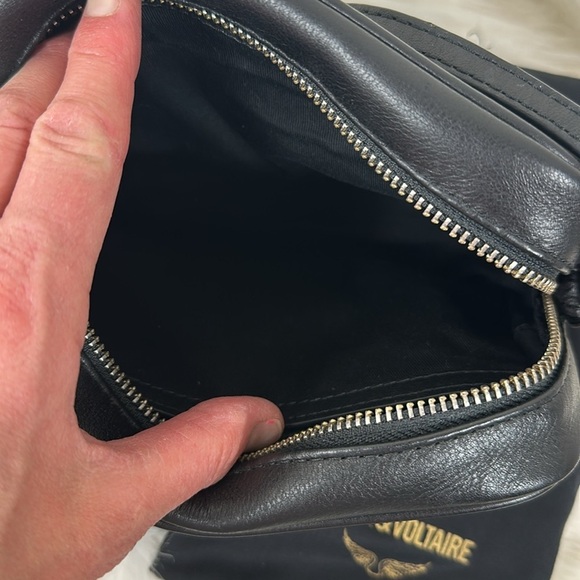 Zadig & Voltaire Black Wing Camera Bag Crossbody Purse NWT - Picture 9 of 14